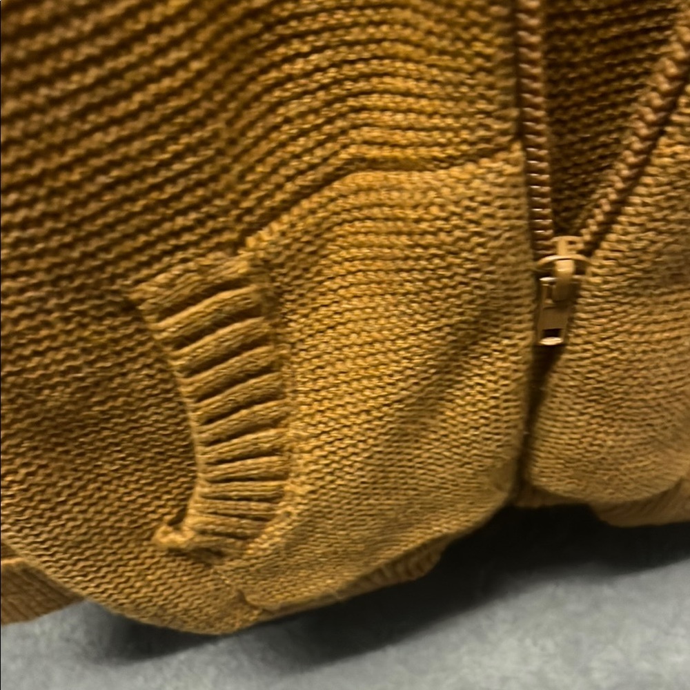 Cat & Jack Cardigan Zip Up Sweater Chunky Knit - Picture 2 of 4
